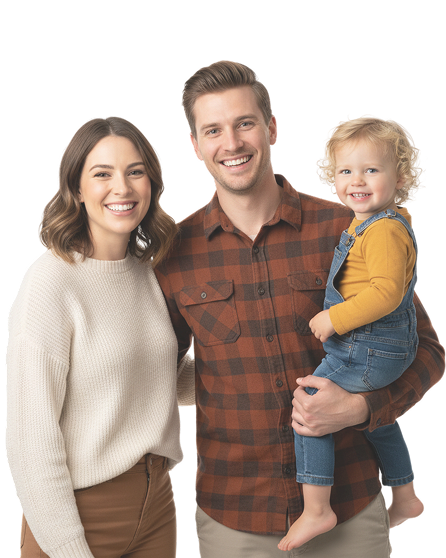 A family looking for healthcare guidance